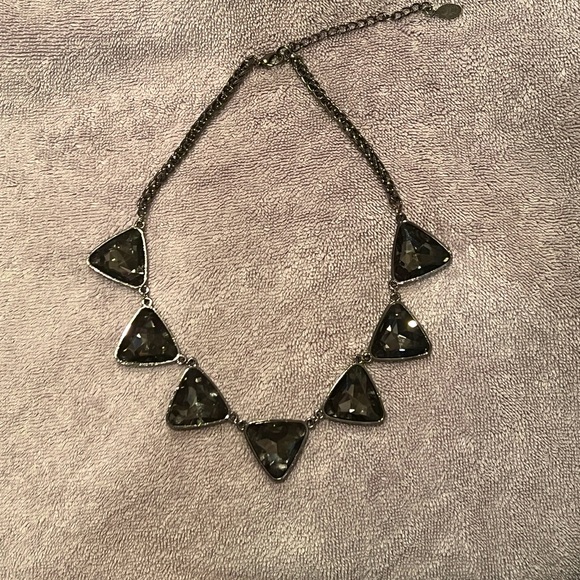 Geometric Black Metal Necklace * Free Shipping* - Picture 1 of 6